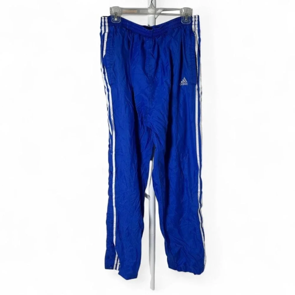 Vintage Adidas Y2K Windbreaker Break Away Pants‎ Men's XL Blue 2000s Vtg